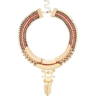 Gold Tone Statement Necklace